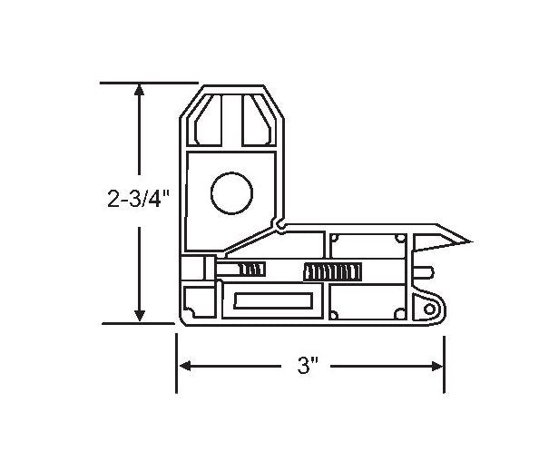 Heavy-duty Patio Door Corner Bracket - Image 1