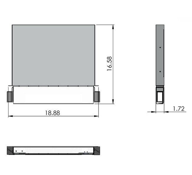 1U Rack Mount Patch Panels for Up to 3 Adapter Panels - Image 2