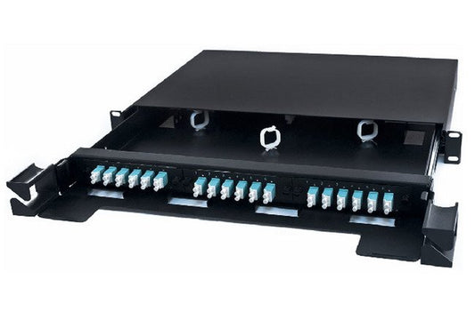 1U Rack Mount Patch Panels for Up to 3 Adapter Panels - Image 1