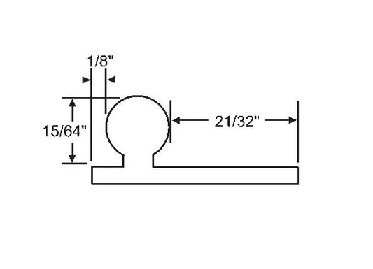 Anodized 6-Foot Patio Door Repair Track - Image 1