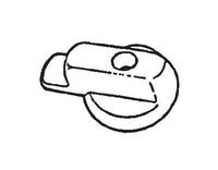 White Finish Patio Door Latch