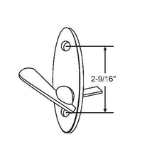White Finish Patio Door Latch