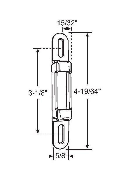 Strybuc Dichromate Keeper Plate for Patio Doors - Image 1