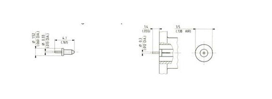 HUBER+SUHNER PC 3.5 Connector Transition Pins - Image 1