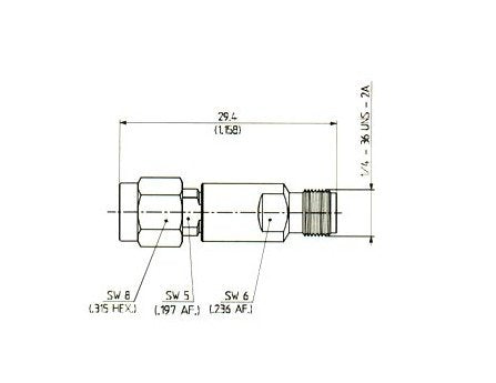 Calibration Straight Adaptors Plug to Jack (Male-Female) - PC 3.5 Series - Image 2