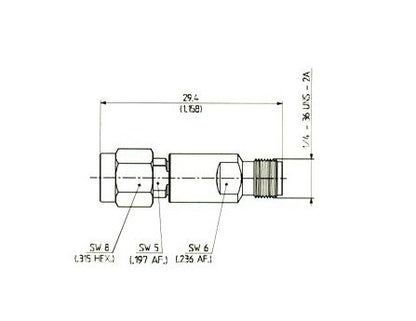Calibration Straight Adaptors Plug to Jack (Male-Female) - PC 3.5 Series - Image 2