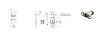 PC 3.5 Flange Mount Jack Connectors with Interchangeable Transition Pins - Image 2