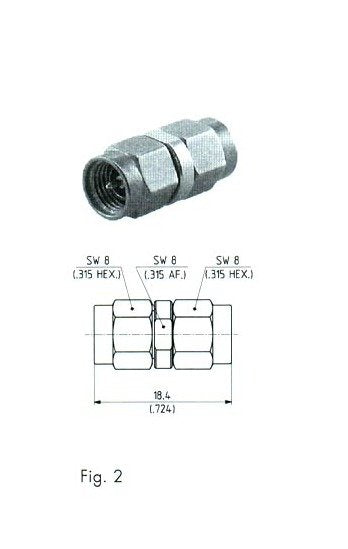 PC 3.5 Precision Straight Adaptors Within-Series - Image 1