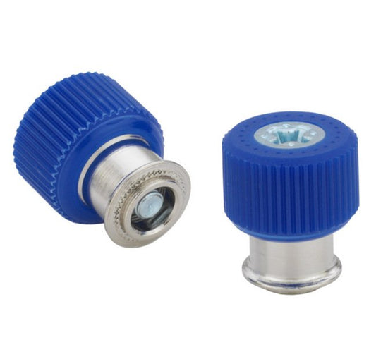 Yellow Knurled Large Knob Spring-Loaded Screw - Metric - Image 1