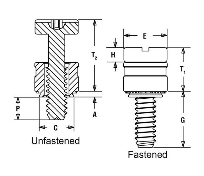PEM Captive Panel Screw-Screw Head PFHV Metric - Image 2