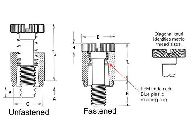 PEM Captive Screws for PC Boards - Metric PFK Type - Image 2