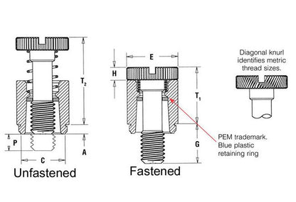 Unified Captive Screws - Type PFK for PC Boards - Image 2