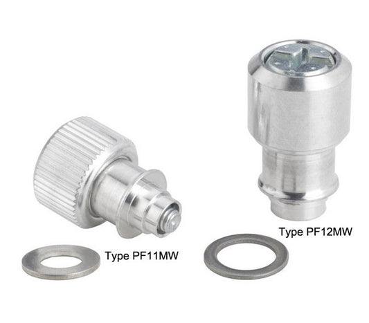 PEM Large Knob Spring-Loaded Panel Fasteners - Types PF11MW and PF12MW - Metric Thread M4 x 0.7 - Image 1