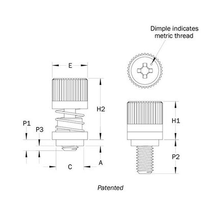 PENCOM CNC 8-32 Flare-In Narrow Panel Fastener - Image 2