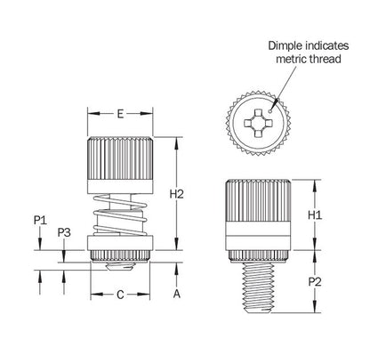 PENCOM CNB M3 x .5 Narrow Panel Fastener Assembly - Image 2