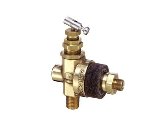 60 scfm Piloted Unloader Check Valve with Manual Unloader, 1/2" Female Inlet - Image 1