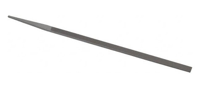 Grobet USA 8 Inch Precision Swiss Double Cut Narrow Pillar File, 11/32 in Width - Image 1