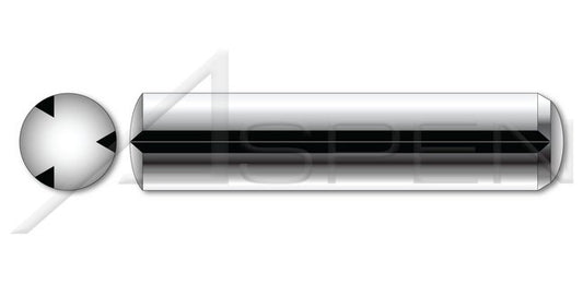 DIN 1473/ISO 8740 Metric Full Length Parallel Stainless Steel Grooved Pin - Image 1