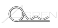 A4 Stainless Steel DIN 11024 Metric Double Ring Cotter Pin