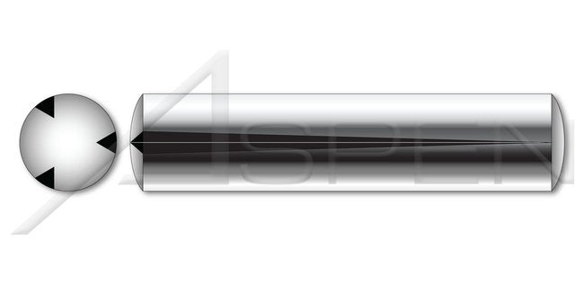 DIN 1471/ISO 8744 Metric Full Length Tapered Stainless Steel Grooved Pin - Image 1