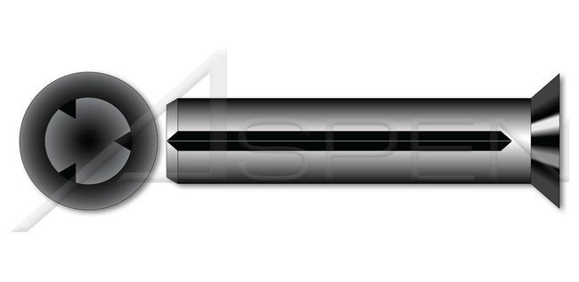 DIN 1477/ISO 8747 Metric Full Length Parallel Flat Countersunk Head Steel Grooved Pin - Image 1