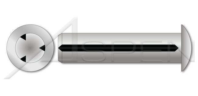 DIN 1476/ISO 8746 Metric Full Length Parallel Round Head Aluminum Grooved Pin - Image 1