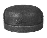 1/4 Inch BMI Black Malleable Iron Threaded Cap Fitting