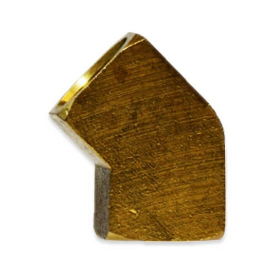 BFE45Âº 1/8" FNPT 90Âº Brass Barstock Elbow - Image 1