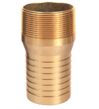 Brass Male NPT Combination Nipple Fitting, 1/2 Inch
