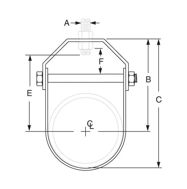 Adjustable Copper Plated Clevis Hanger - Image 2