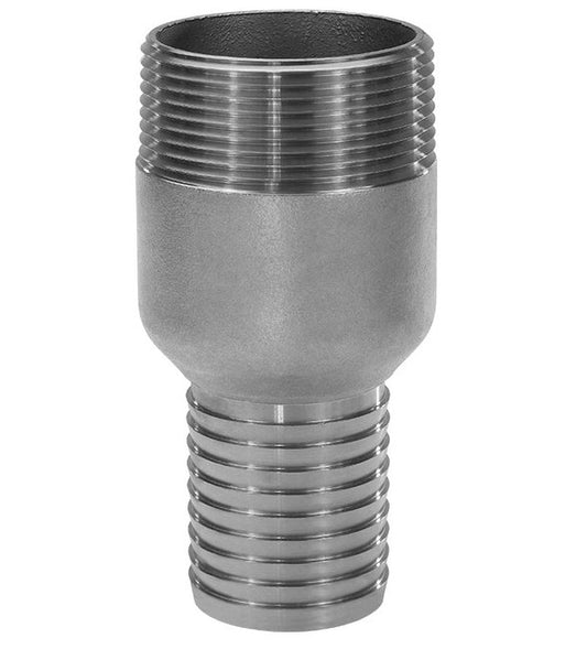 304 Stainless Steel NPT Reducing/Increasing Combination Nipple, 2 x 2 1/2 in - Image 1