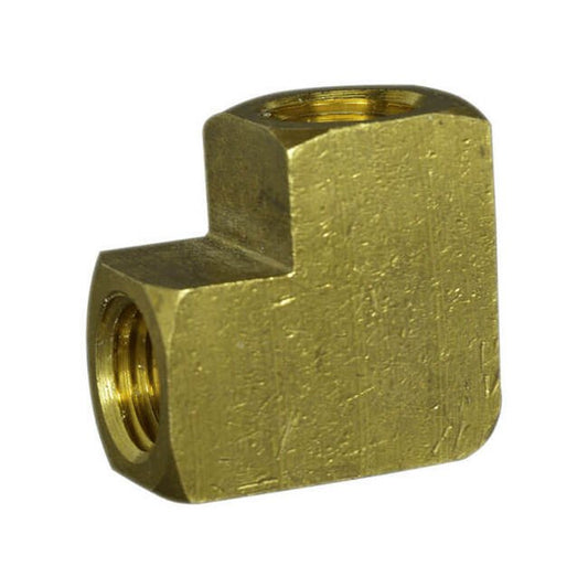 Brass 90-Degree Reducer Elbow, 1/4 - Image 1