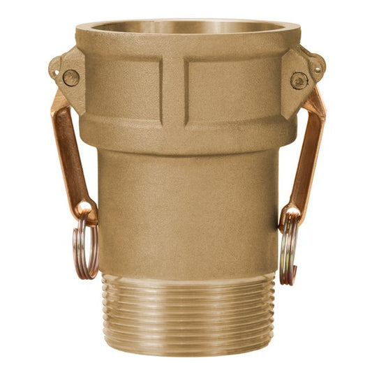 Brass Long Neck Type B Female NPT x Male NPT Cam and Groove Coupling - Image 1