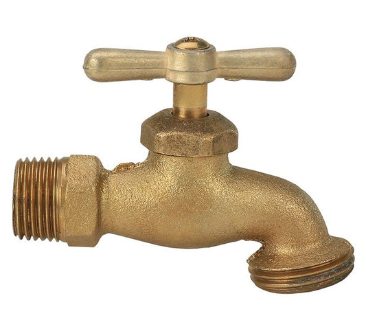 Seal Fast 1/2 Inch Brass Bibb Faucet Valve - Image 1