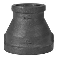 2 1/2 x 1 Inch Black Malleable Iron Threaded Reducing Coupling
