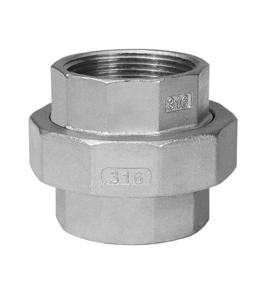 316 Stainless Steel Union, 3/8 inch Size - Image 1