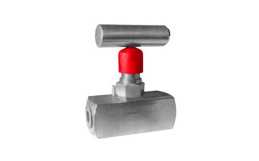 316 Stainless Steel Full Size Needle Valve 1/4 in F x F 10000 PSI - Image 1