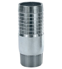 Zinc Plated Steel NPT Combination Nipple, 1 1/4 x 1 1/2 in