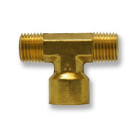 1/8 Inch (in) Male National Pipe Thread (MNPT) Run and 1/8 Inch (in) Female National Pipe Thread (FNPT) Leg Nickel Plated Tee
