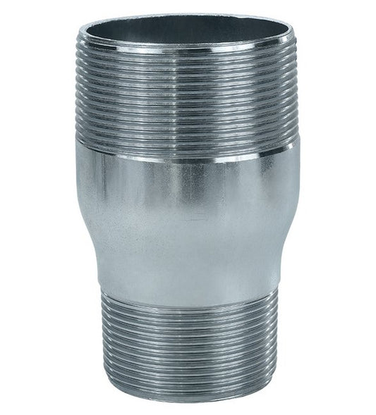 Seal Fast 1 1/4 x 1 Zinc Plated Steel Threaded Reducing Nipple - Image 1