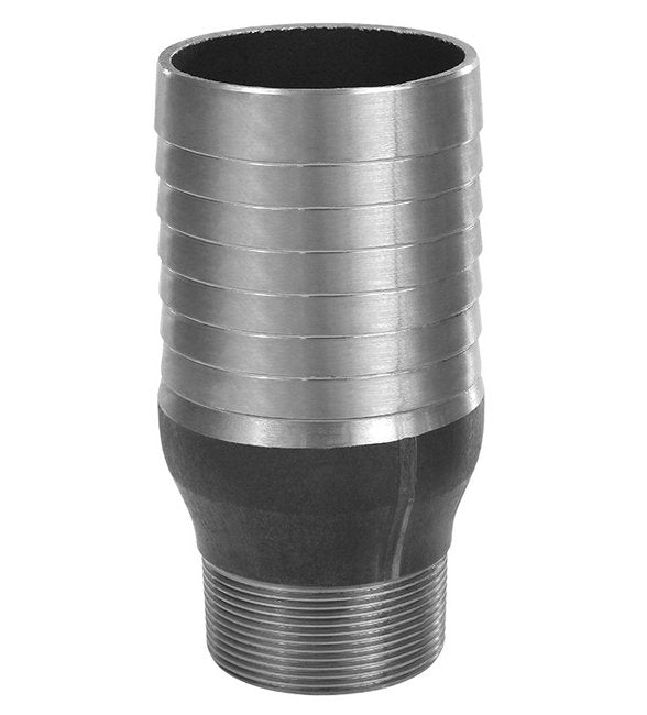 1 x 1 1/4 Steel NPT Combination Nipple - Image 1