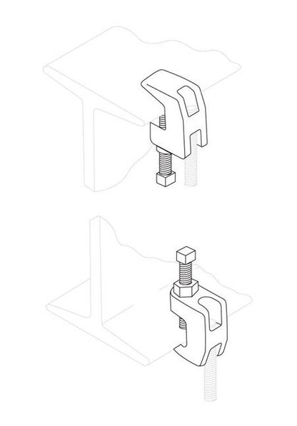 Galvanized Universal C-Type Clamp for Versatile Pipe Support - Image 3