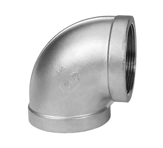 Seal Fast 3-Inch 316 Stainless Steel 90 Degree Elbow - Image 1