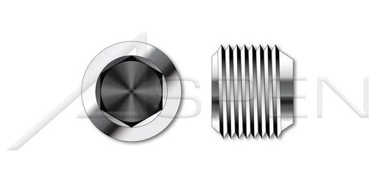 Unbrako® AISI 304 Stainless Steel (18-8) 3/4 Inch (in) Taper Dry Seal Hex Socket Drive Pipe Plug - Image 1