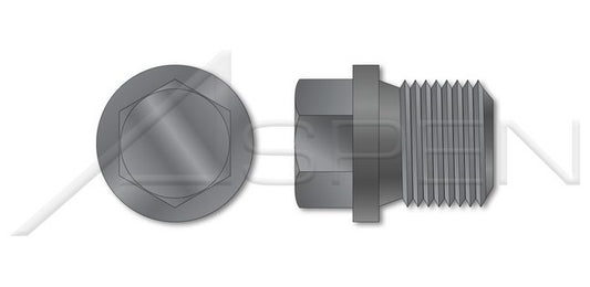 Steel Plain Straight Thread External Hex Drive Pipe Plug - Image 1