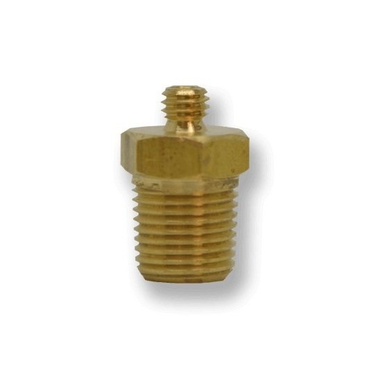 Brass Hex Nipple Fitting - MHN Series 10-32 x 10-32 Thread Size - Image 1