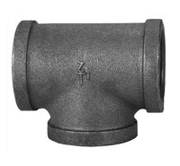 BMI Black Malleable Iron Threaded Tee Fitting - 1/4 inch