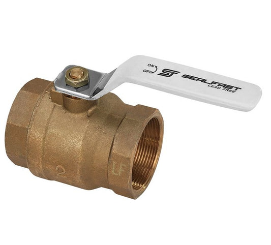 Lead Free Brass Ball Valve, 1/4 in, Full Bore-2 Piece - Image 1
