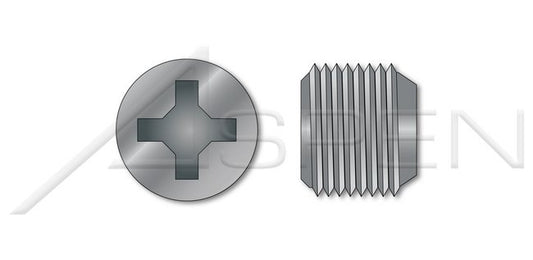 Zamac #3; Zinc Alloy Phillips® Drive National Pipe Thread (NPT) Threading Pipe Plug - Image 1