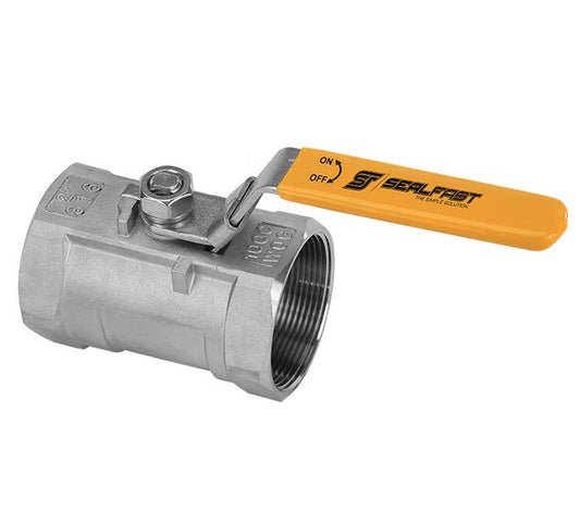 316 Stainless Steel Ball Valve, 3/8 Inch, 2000 PSI, Locking Handle - Image 1
